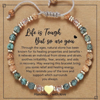 Life is Tough But So Are You Stone Bracelet